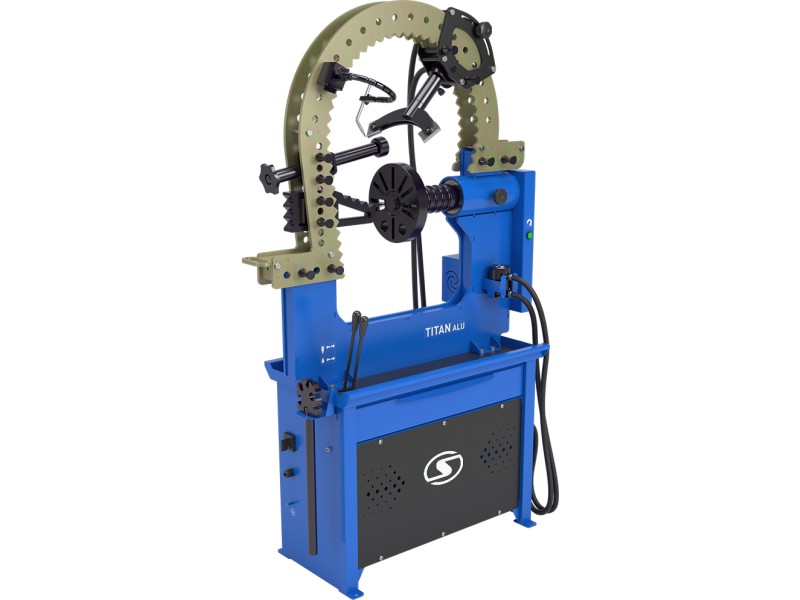 СТЕНД ДЛЯ ПРАВКИ АВТОМОБИЛЬНЫХ ДИСКОВ ТИТАН ALU КОМПАКТ С ЭЛЕКТРОПРИВОДОМ