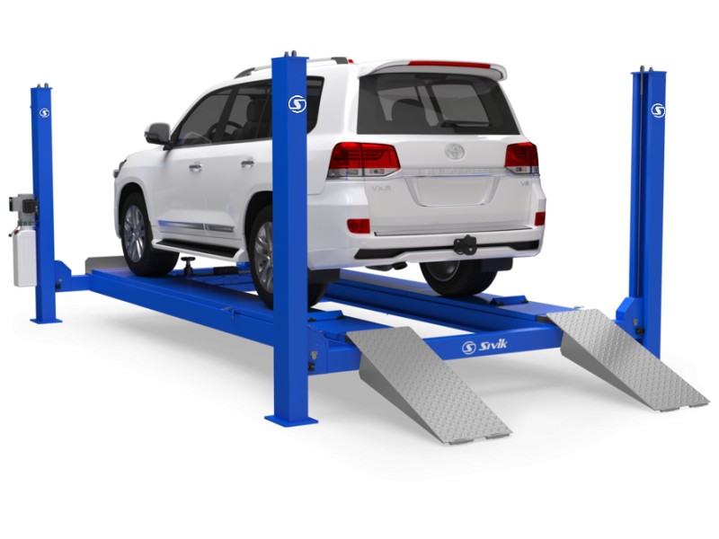 ЧЕТЫРЕХСТОЕЧНЫЙ ЭЛЕКТРОГИДРАВЛИЧЕСКИЙ ПОДЪЕМНИК ПГА-6500/4 (СЛЕСАРНЫЙ)