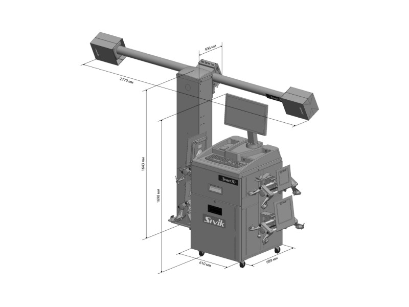 СТЕНД РЕГУЛИРОВКИ РАЗВАЛА СХОЖДЕНИЯ ЗЕНИТ-3D М2КС